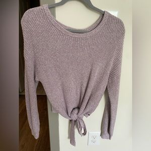 Hollister tie back sweater